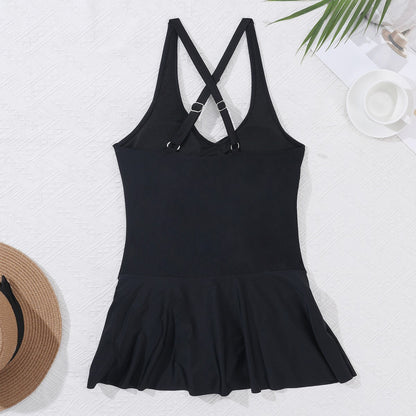 One piece sexy cross back bikini