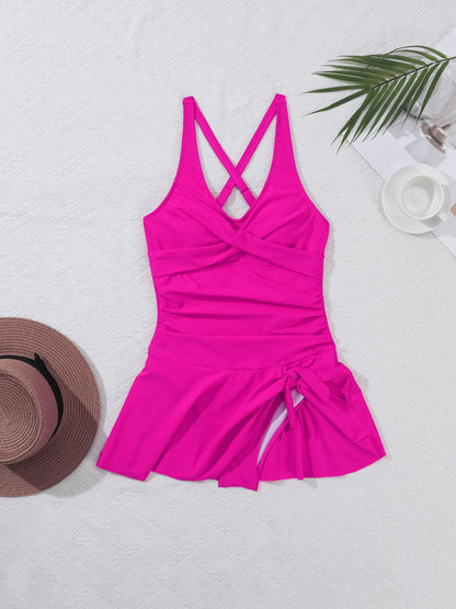 One piece sexy cross back bikini